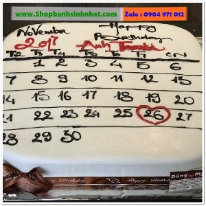 Bánh Sinh Nhật Cuốn Lịch - CL143